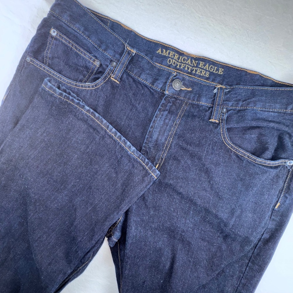 American Eagle Outfitters Jeans Mens 38x29.5 Dark Wash Classic Bootcut Denim